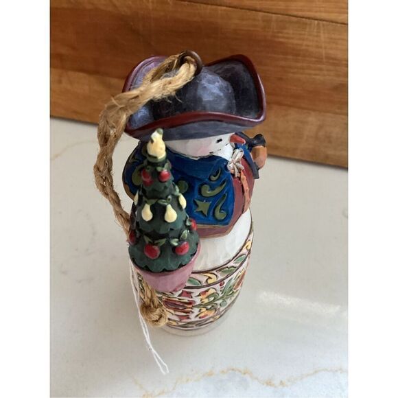 Jim Shore Williamsburg New World Snowman Ornament 2011 Heartwood Creek - Picture 5 of 7